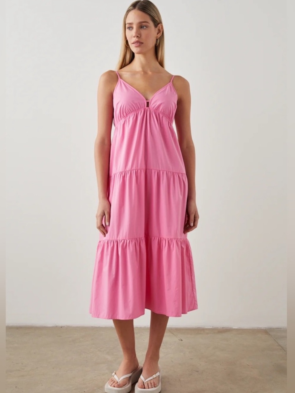 Rails Avril Midi Dress Hot Pink Medium